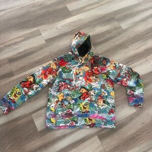 New! Unique cartoon hoodie (characters STONED!) w/ Disney, Spongebob and more.